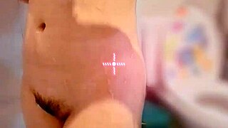 teasing her wet pussy and sensual curves in the bath