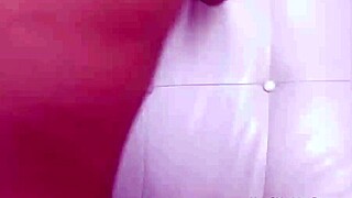 stunning teen model swallows cum after sofa seduction massage