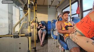 Married Wife Teases Bus Stranger Into Hard Fuck