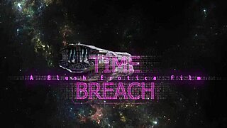 audrey ashes squirting hard from toys in scifi time breach?