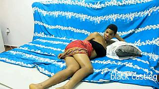 skinny teen next door rides big black cock first time in homemade interracial