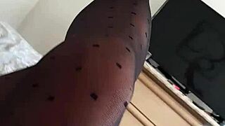 Rose's Sexy Stockings Beg for Your Stroke