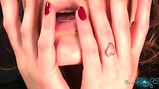 Milf housewife whispers joi dirty talk through glasses pov