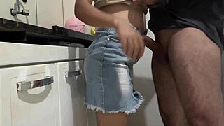 couldn't hold back from fucking my skirt maid full vid