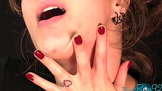 Milf housewife whispers joi dirty talk through glasses pov