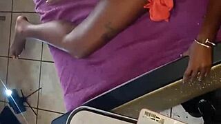 Mature ebony milf bends over big ass doggystyle texas thot