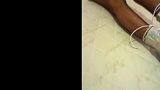 silver shine fishnets hugging her curves got you staring?