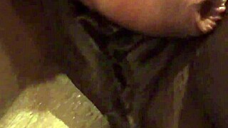 Ebony milf rides white lover's cock in morning passion