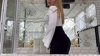 i spread my legs rub my pussy then pound it with vibrator to wet orgasm