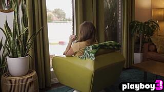 Petite Katie Kush Strips, Rips Clothes, Exposes Bubble Butt and Tits