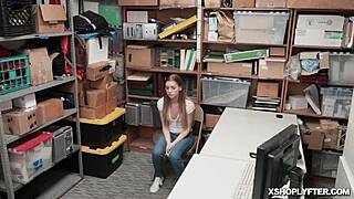 lp officer fucks shoplyfter teen at work...
