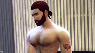 My sims 4 hunks threesome ends in massive cumshots.
