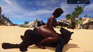 hey check this curvy black milf indra in halloween wolf costume fucking hard and squirting wild 😈🍆💦