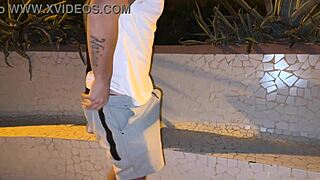 blonde teen walks beach panty-free stranger spots her for outdoor doggystyle