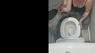 amateur milf toilet piss fails hilariously