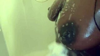 Horny Black Model Gagged Handcuffed Rides Huge Dildo Deep