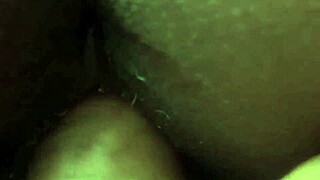 Ebony milf rides white lover's cock in morning passion