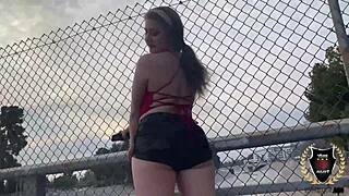 Taylor Blake Deepthroats Rome Major's BBC In Car Before Bareback Fuck