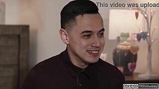 Hot Petite Asian Step-Cousin Sucks Uncut Cock on Dare