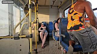 Married Wife Teases Bus Stranger Into Hard Fuck