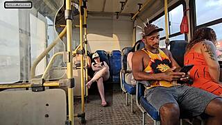 Married Wife Teases Bus Stranger Into Hard Fuck