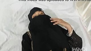 my horny muslim girlfriend bends over for desi hardcore doggystyle pounding and handjob fun