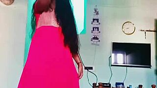 Tamil college coed strips seductively ripping clothes off in hot private video reveal