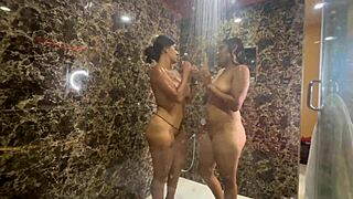 step-cousins rub wet pussies christmas lesbian squirting orgasm