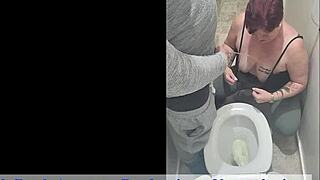amateur milf toilet piss fails hilariously
