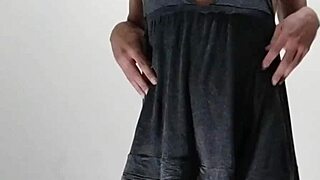 crossdressing latina shemale craves gangbang as horny wife