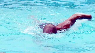Veronica Leal and Alexis Crystal bikini outdoor anal threesome poolside