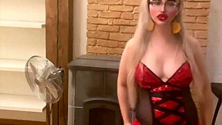 belly dancer blonde in glasses shakes for findom goaldigger song!