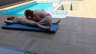 god i love ridin this cock poolside redhead slut style