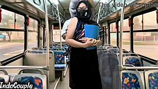 stranger fucks hijab muslim wife on university bus