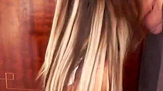 maid candie cross kneels to deepthroat polish skinny cocks sloppy