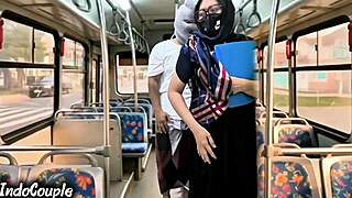 stranger fucks hijab muslim wife on university bus