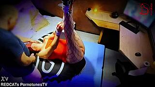 Tied milf wife creampied repeatedly by stranger begging to get pregnant!