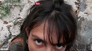 i got my dread girlfriend's mouth filled with cum compilations outdoors pov