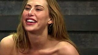 gagged blonde bound for deep throat fucking