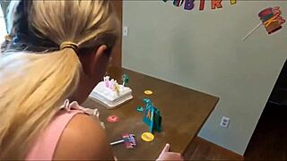 Stepdad pounds sweet 18+ teen on her birthday hard