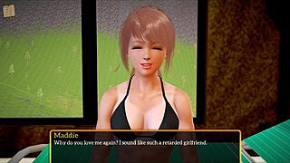 my new family plays erotic futanari games with big tits