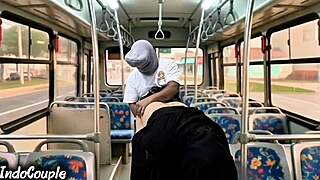 stranger fucks hijab muslim wife on university bus