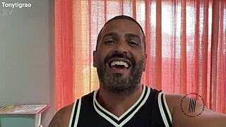 Curvy Brazilian slut RIDES huge cock and FISTS ass in dirty trailer