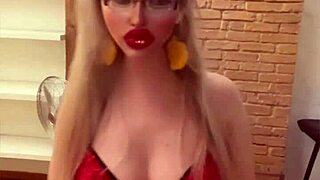 belly dancer blonde in glasses shakes for findom goaldigger song!