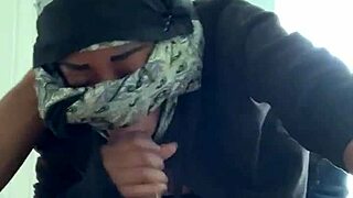 Sloppy Afghan Student Sucks Teacher's Big Black Cock for Cumshot!