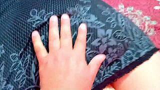 stepson rubs tense young stepmom's body before pounding her senseless