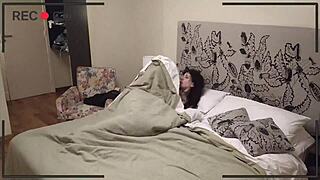 rebekah rose gets possessed by big dick ghost for rough face fuck cum in mouth and goth fetish play