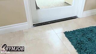 Britney Amber Rims Neighbor's Ass in Heels and Stockings