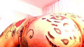 Shemale shows off her prince albert piercing in solo 2019 masturbation display