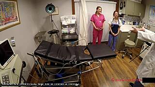 Ultrasound Play on Nova Maverick's Shaved Pregnant Pussy!